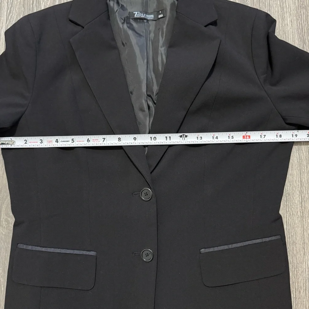 7th Avenue Suiting Collection‎ New York & Company Women Black Suit Jacket Size 6